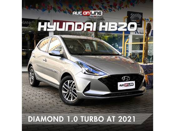HYUNDAI HB20 1.0 TGDI FLEX DIAMOND AUTOMÁTICO HYUNDAI HB20 1.0 TGDI FLEX DIAMOND AUTOMÁTICO